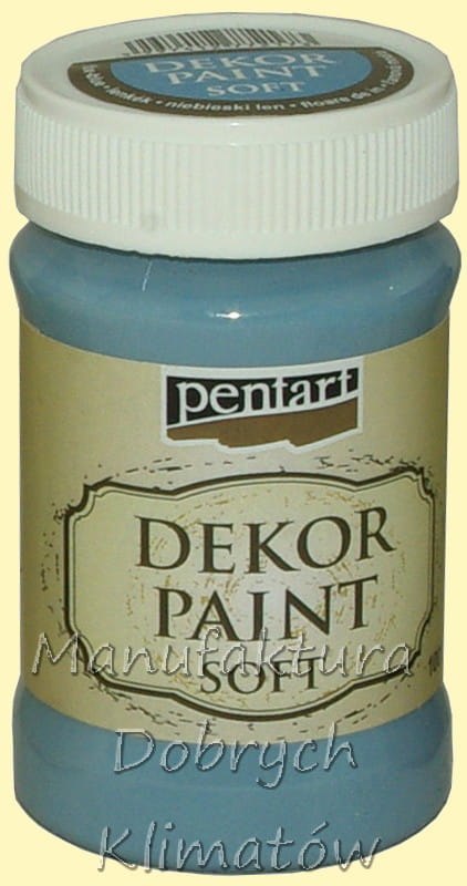 Farba kredowa PENTART - Niebieski Len 100ml(21480)