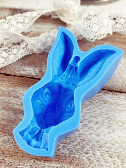 Forma silikonowa Mila Project Głowa zająca w koronie [FMP062]