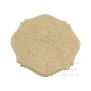 MDK Podkładka kwadratowa fala średnia MDF 15x15cm [105]