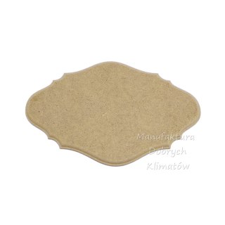 MDK Podkładka prostokątna fala średnia MDF 16,7x25cm [108]