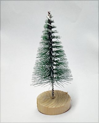 MINI CHOINKA DO DEKORACJI ZIELONA OŚNIEŻONA 9-10cm