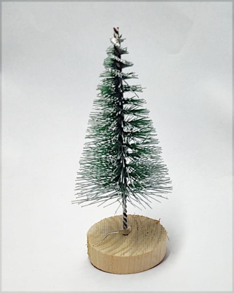 MINI CHOINKA DO DEKORACJI ZIELONA OŚNIEŻONA 9-10cm