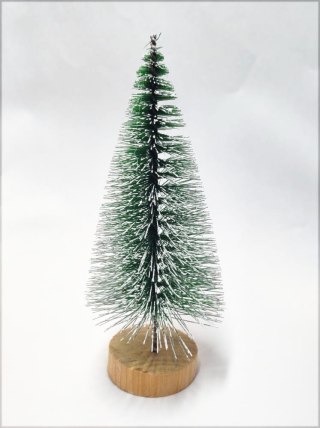 MINI CHOINKA DO DEKORACJI ZIELONA OŚNIEŻONA ok. 12cm