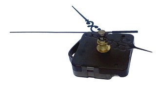 Mechanizm zegarowy płynący cichy + wskazówki ażurowe