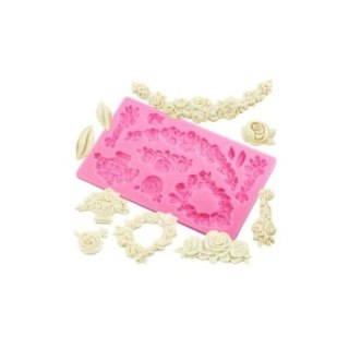 PENTART FOREMKA SILIKONOWA MOTYWY RÓŻANE 18,5x11,5 cm [93132]