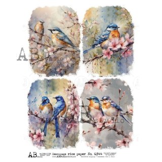 Papier ryżowy decoupage Abstudio A4 AB_6344