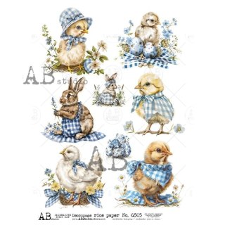 Papier ryżowy decoupage Abstudio A4 AB_6505