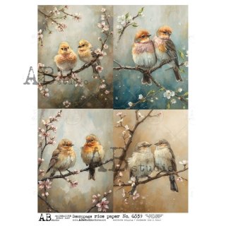 Papier ryżowy decoupage Abstudio A4 AB_6539
