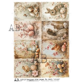 Papier ryżowy decoupage Abstudio A4AB_6401