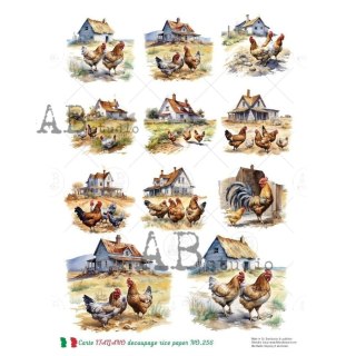 Papier ryżowy decoupage Carte Italiano Abstudio A4 ABCI_0256