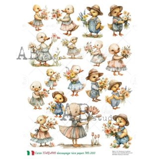Papier ryżowy decoupage Carte Italiano Abstudio A4 ABCI_0260