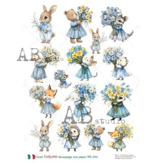 Papier ryżowy decoupage Carte Italiano Abstudio A4 ABCI_0264