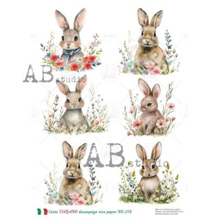 Papier ryżowy decoupage Carte Italiano Abstudio A4 ABCI_0278