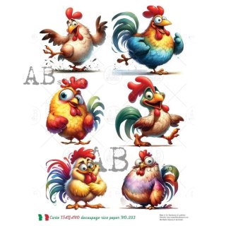 Papier ryżowy decoupage Carte Italiano Abstudio A4 ABCI_0293