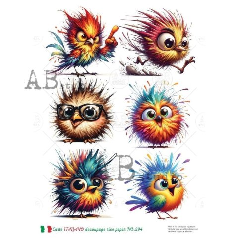 Papier ryżowy decoupage Carte Italiano Abstudio A4 ABCI_0294