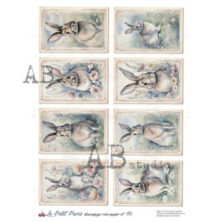 Papier ryżowy decoupage Le Petit Paris no 44 Abstudio A4 LPP0040
