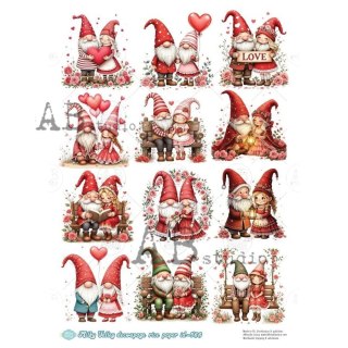 Papier ryżowy decoupage Milky Valley Abstudio A4 ABMV-066