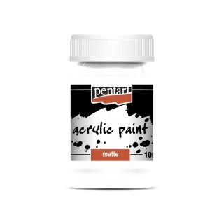Penart farba akrylowa matowa 100ml - Biel tytanowa
