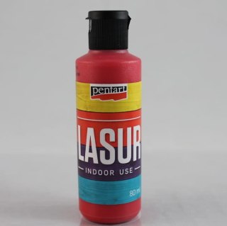 Pentart - Farba lazurowa/bejca - czerwień 80ml