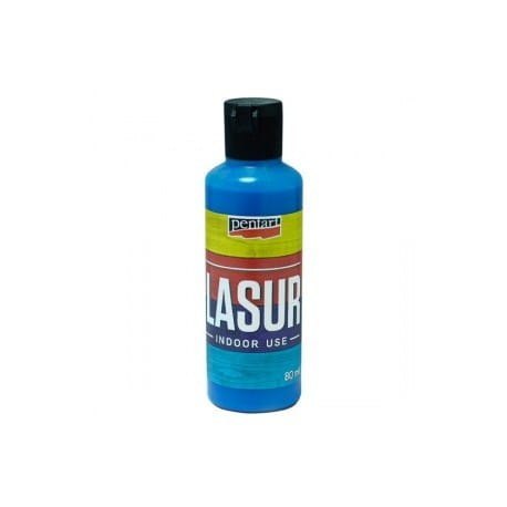 Pentart - Farba lazurowa/bejca - niebieski 80ml