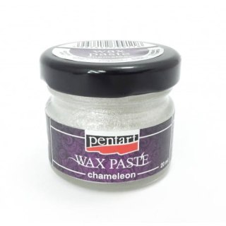 Pentart - Pasta woskowa kameleon 20ml - srebrny połysk (4607)
