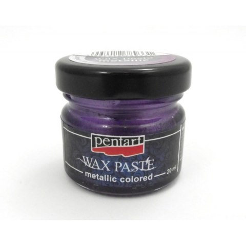 Pentart - Pasta woskowa metaliczna 20ml - LILA