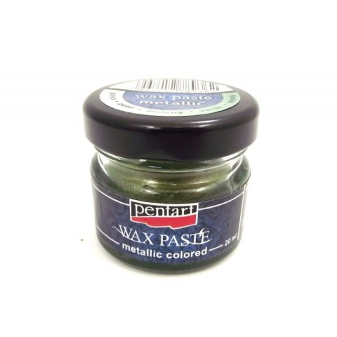 Pentart - Pasta woskowa metaliczna 20ml - zielona (26685)