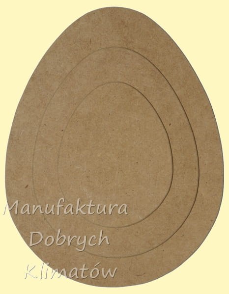 Podkładki w kształcie JAJA z 6mm mała 13x10,5 cm (2007)
