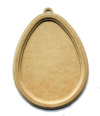 Ramka jajko dwuczęściwa frezowana 16cm MDF