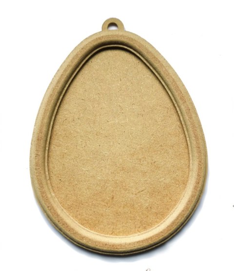 Ramka jajko dwuczęściwa frezowana 16cm MDF