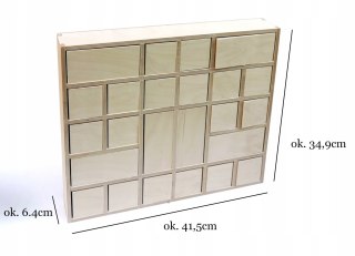 MDK Kalendarz Adwentowy duży - z daszkiem 48x60x6,4cm