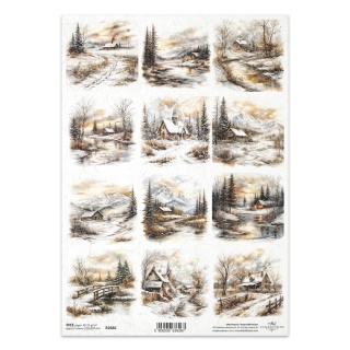 ITD Papier ryżowy do decoupage A4 R 2686