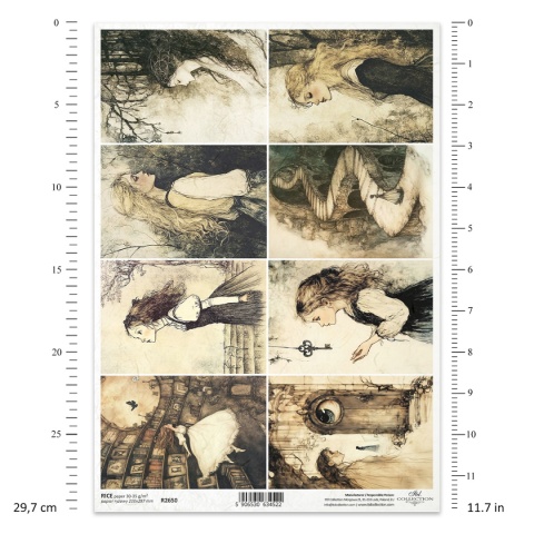 ITD Papier ryżowy do decoupage A4 R 2650