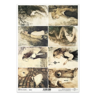 ITD Papier ryżowy do decoupage A4 R 2650