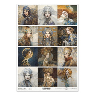 ITD Papier ryżowy do decoupage A4 R 2413 Klimt