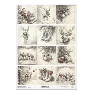 ITD Papier ryżowy do decoupage A4 R 2671