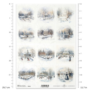 ITD Papier ryżowy do decoupage A4 R 2426