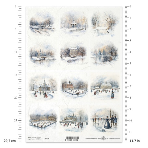 ITD Papier ryżowy do decoupage A4 R 2426