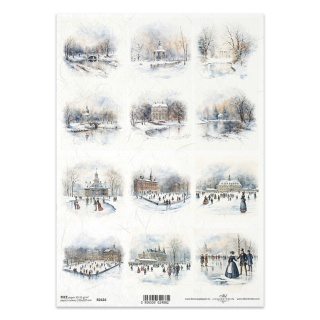 ITD Papier ryżowy do decoupage A4 R 2426