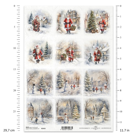 ITD Papier ryżowy do decoupage A4 R 2425