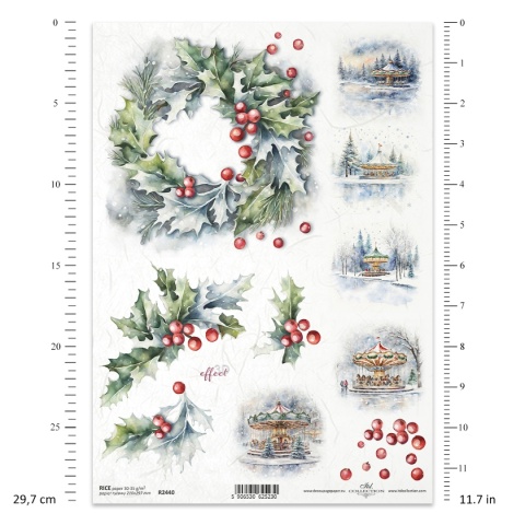 ITD Papier ryżowy do decoupage A4 R 2440