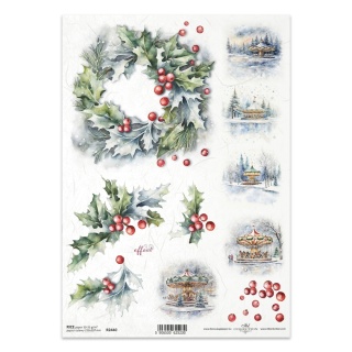 ITD Papier ryżowy do decoupage A4 R 2440