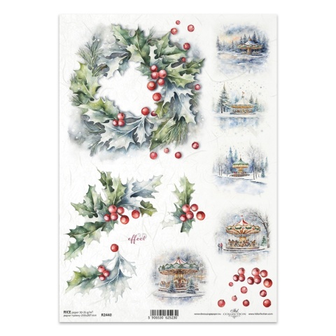 ITD Papier ryżowy do decoupage A4 R 2440