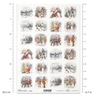 ITD Papier ryżowy do decoupage A4 R 2452