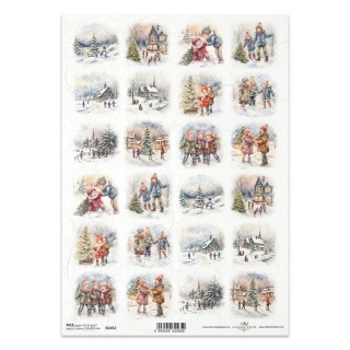 ITD Papier ryżowy do decoupage A4 R 2452