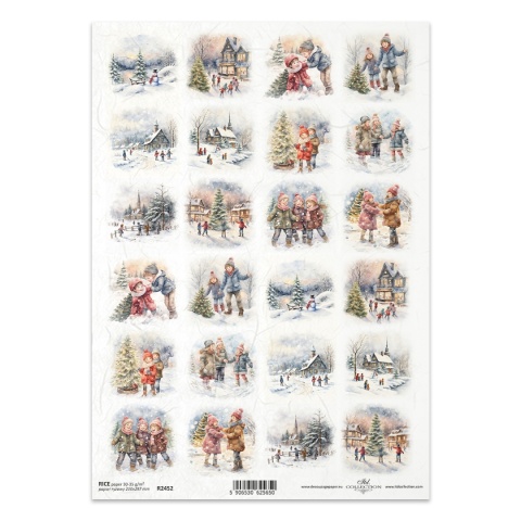 ITD Papier ryżowy do decoupage A4 R 2452