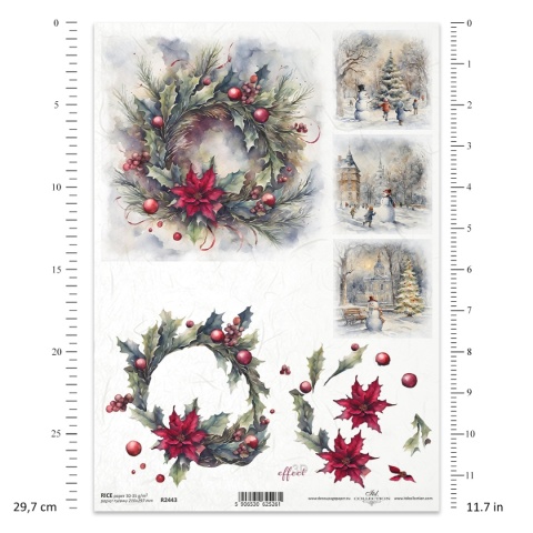 ITD Papier ryżowy do decoupage A4 R 2443