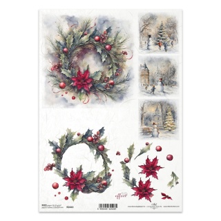 ITD Papier ryżowy do decoupage A4 R 2443