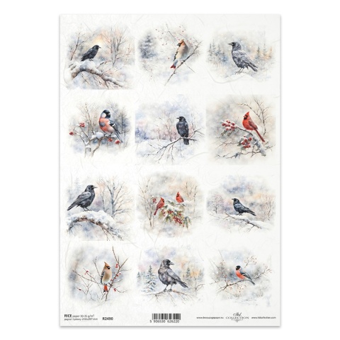 ITD Papier ryżowy do decoupage A4 R 2490