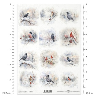 ITD Papier ryżowy do decoupage A4 R 2490